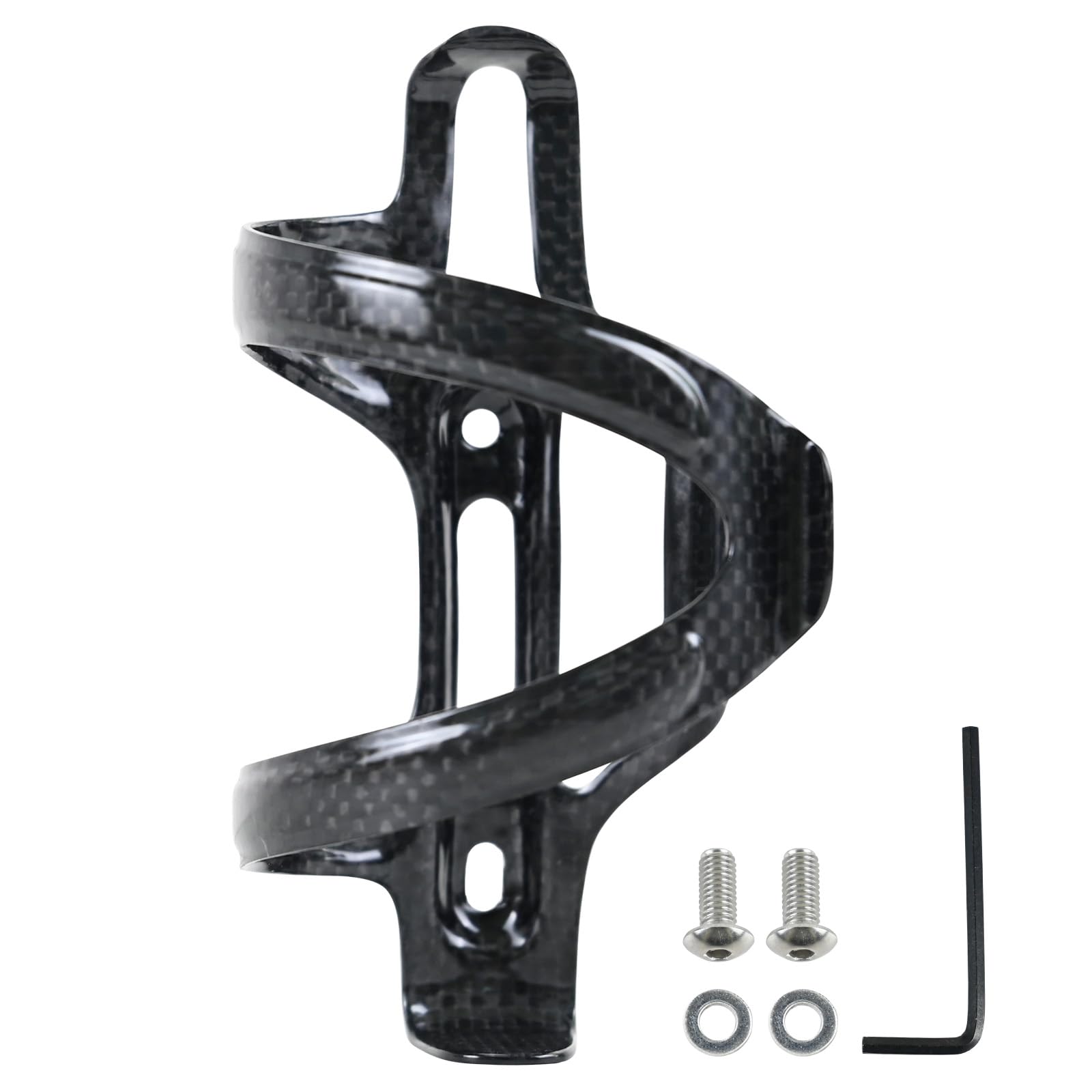 ROADNADO Bike Bottle Cage Bike Lightweight Strong Bike Water Bottle Holder Secure Retention System Carbon Fiber Bike Cup Holder for Mountain Bike Road Bike MTB