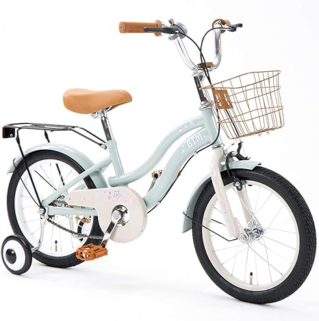 Amazon Co Jp 子供用 自転車 16インチ 本体 男 女 おしゃれ キッズ 子供用 幼児用 軽量 キッズバイク 推薦年齢4 9歳 推薦身長105 135 お子様の成長に合わせて高さ調整可能 A 服 ファッション小物