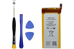 Vvuilsty 616-0467 Battery iPod Nano 5th Gen 8GB 16GB,Rechargeable 0 Cycle Battery Compatible with iPod Nano 5th Gen 8GB 16GB A1320 with Repair Tool Kits