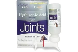 Hyalogic Hyalun Pro 30 - Hyaluronic Acid Joint Support Supplement for Horses – Horse Care Solution with Easy-to-Use Oral Dispenser – Supports Healthy Joints & Cartilage - 30-Day Supply (3oz / 90ml)