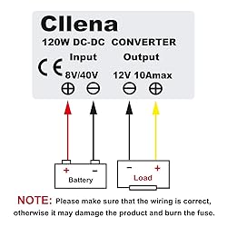 Cllena DC 8V-40V to 12V 10A Automatic Buck Boost