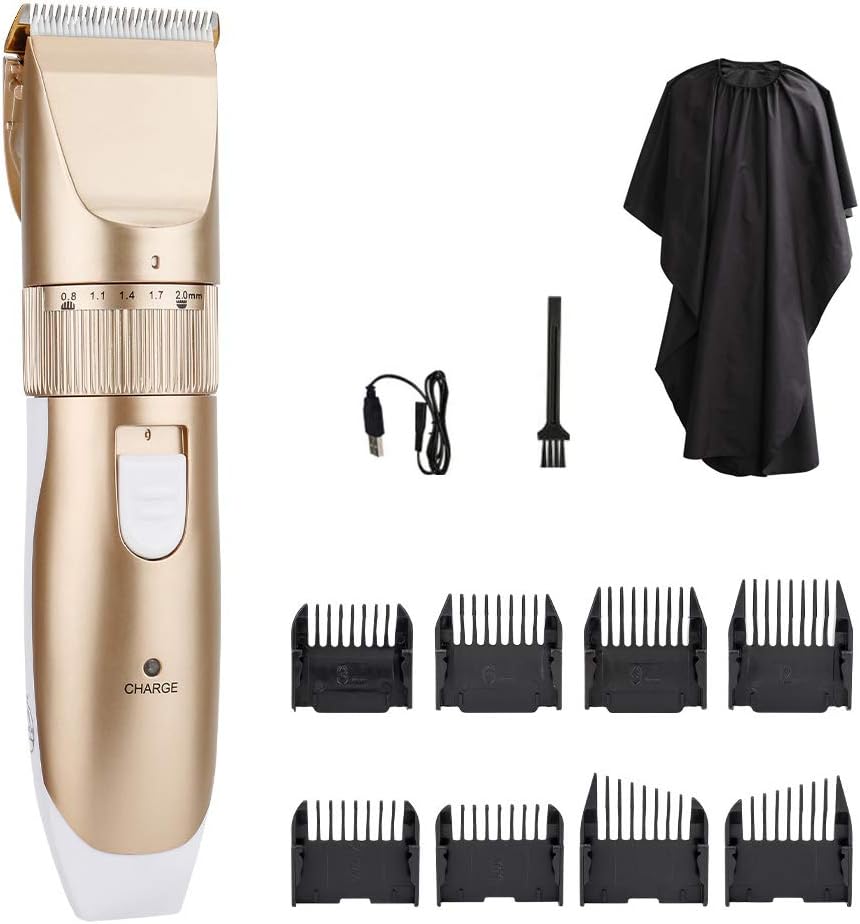 Gobesty Hair Clipper for Men, Hair Clippers Cordless Hair Trimmers Electric Haircut Kit Rechargeable Hair Trimmer for Kids and Adult