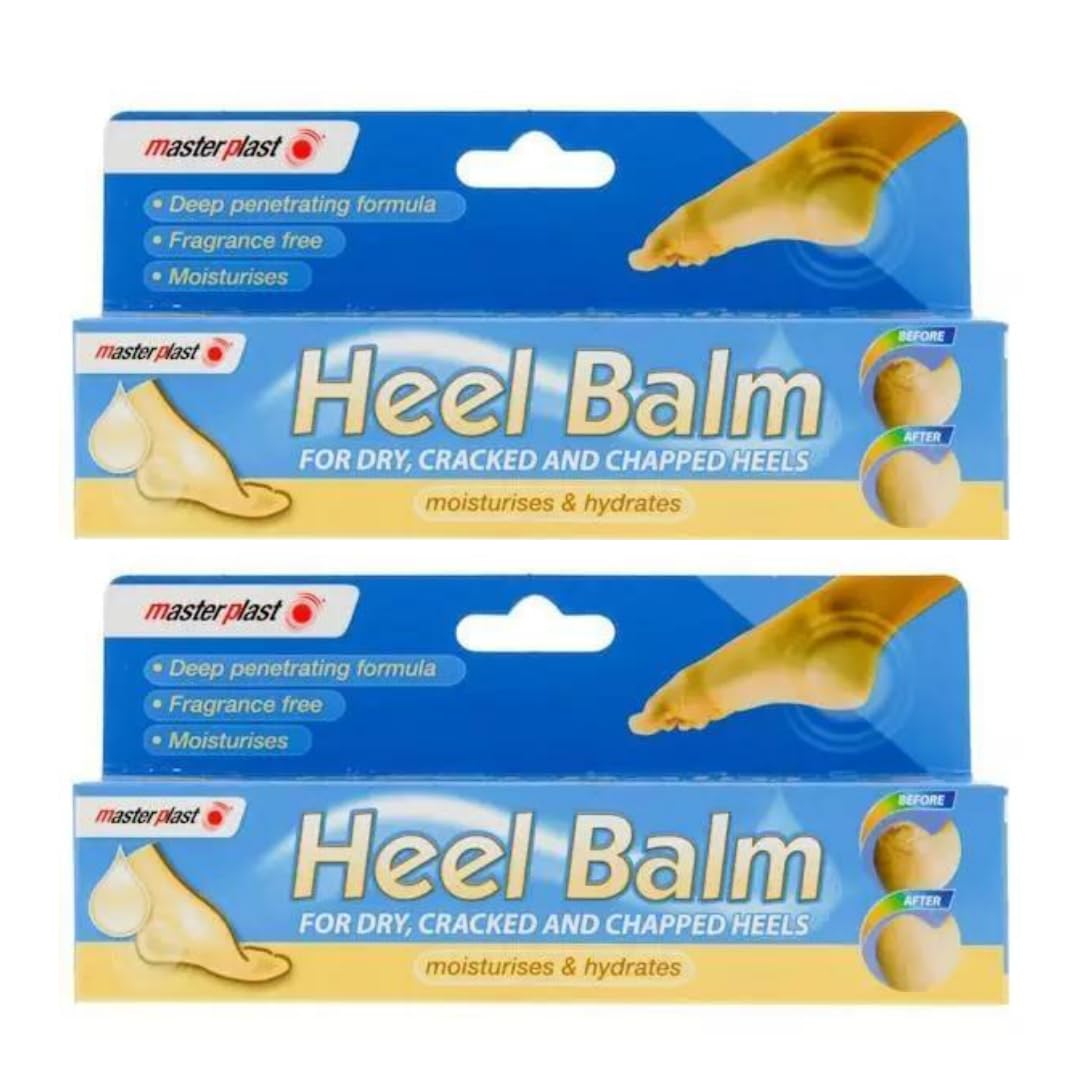 SOTL® 2X Masterplast Heel Balm Soften For Relief Comfort Soothing & Healing Cream Dry Cracked Chapped Heels Moisturise 70g