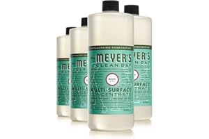Mrs. Meyer's Clean Day Multi-Surface Cleaner Concentrate, Use to Clean Floors, Tile, Counters & More, Basil Scent, 946 ml Bot