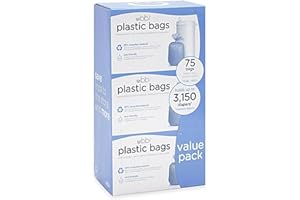 Ubbi Diaper Pail 75-Count Value Pack Plastic Bags (3 Pack)