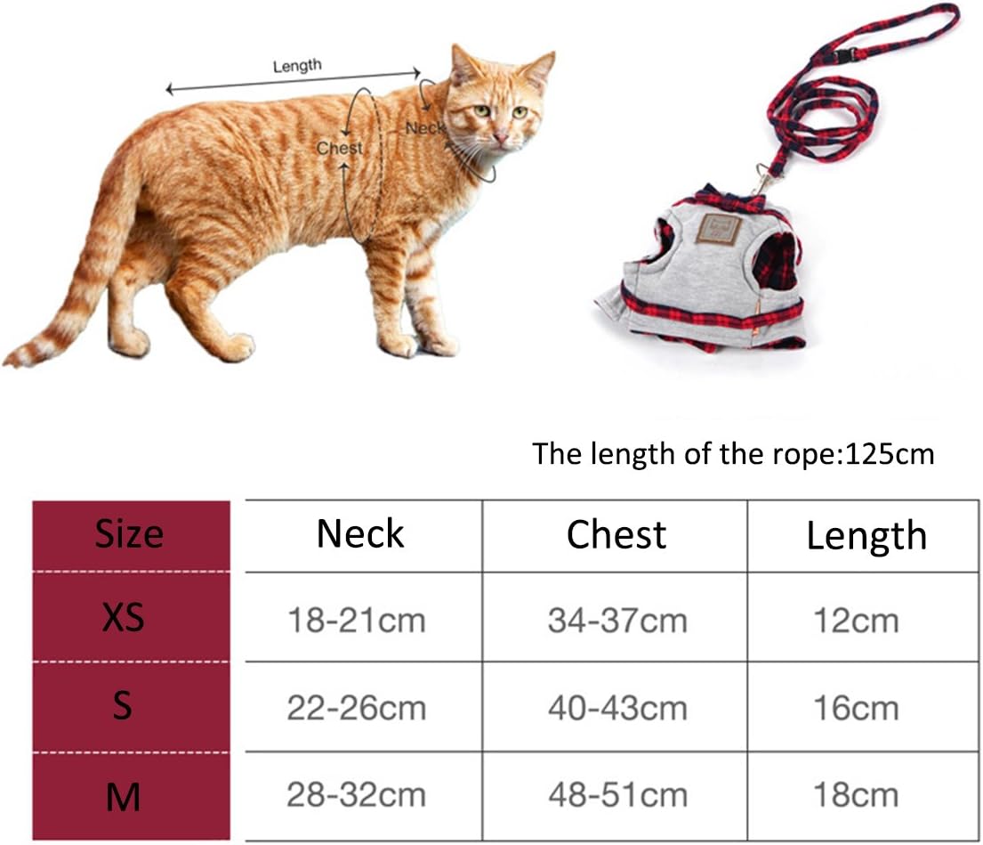 Petcute Harnais De Chat Harnais Et Laisse Pour Chat Laisse Reglable Veste De Style Britannique Avec Laisse Et Collier Mignon Amazon Fr Animalerie Petcute Harnais De Chat Harnais Et Laisse Pour Chat Laisse Reglable Veste De Style Britannique Avec Laisse Et Collier Mignon Amazon Fr Animalerie