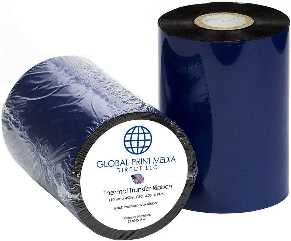 GPM Direct Thermal Transfer Ribbon 4.33” x 1476’ for Zebra