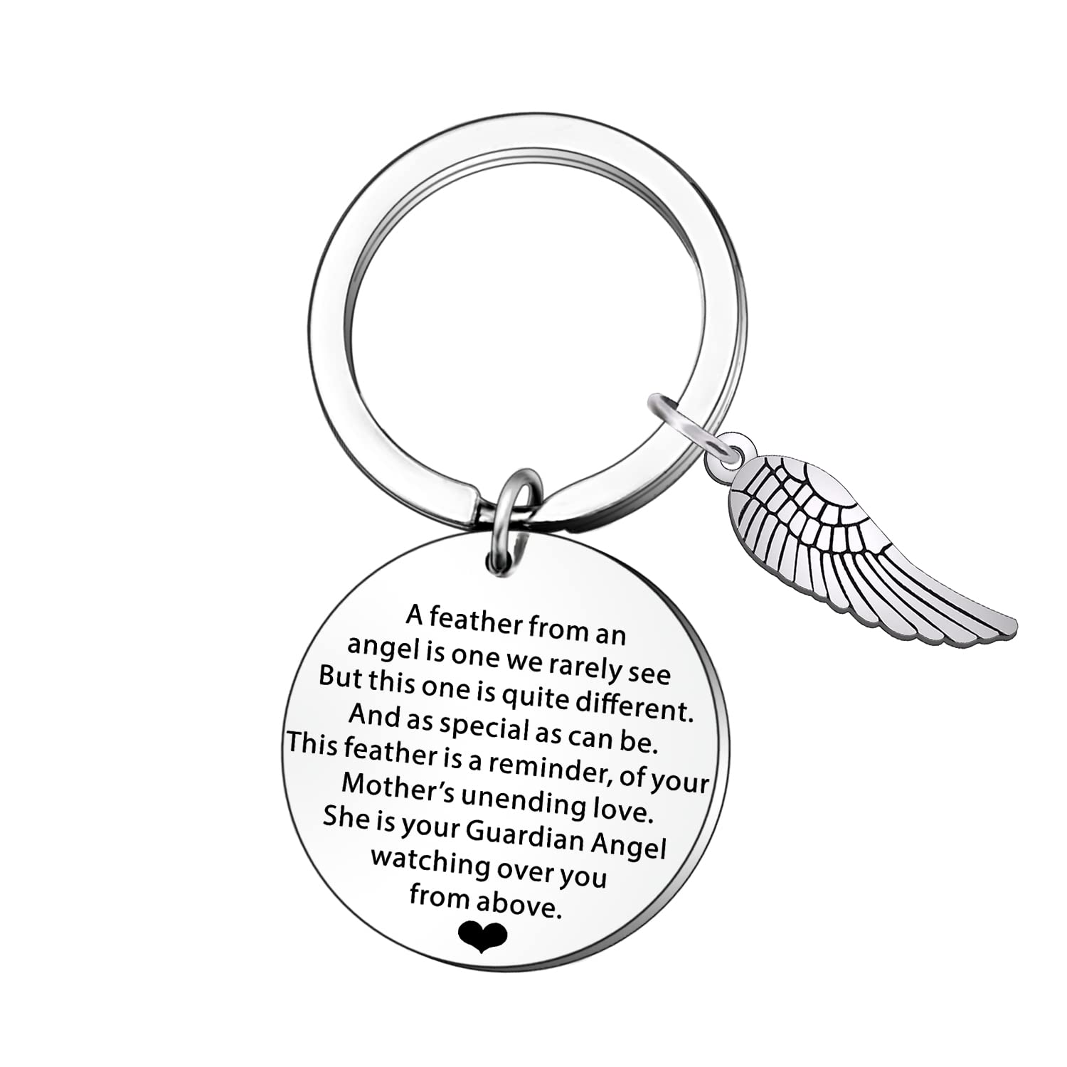 JETTOP Mum Memorial Gifts Loss of Mother Gift in Memory of Loved Sympathy Gifts Rememberance Bereavement Gift for Loss Mum (A Feather)