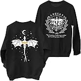 BEBNKGK Book Sweatshirt for Women Reading Book Lovers Sweatshirts Funny Bookish Shirts Casual 2 Sided Graphic Pullover Tops