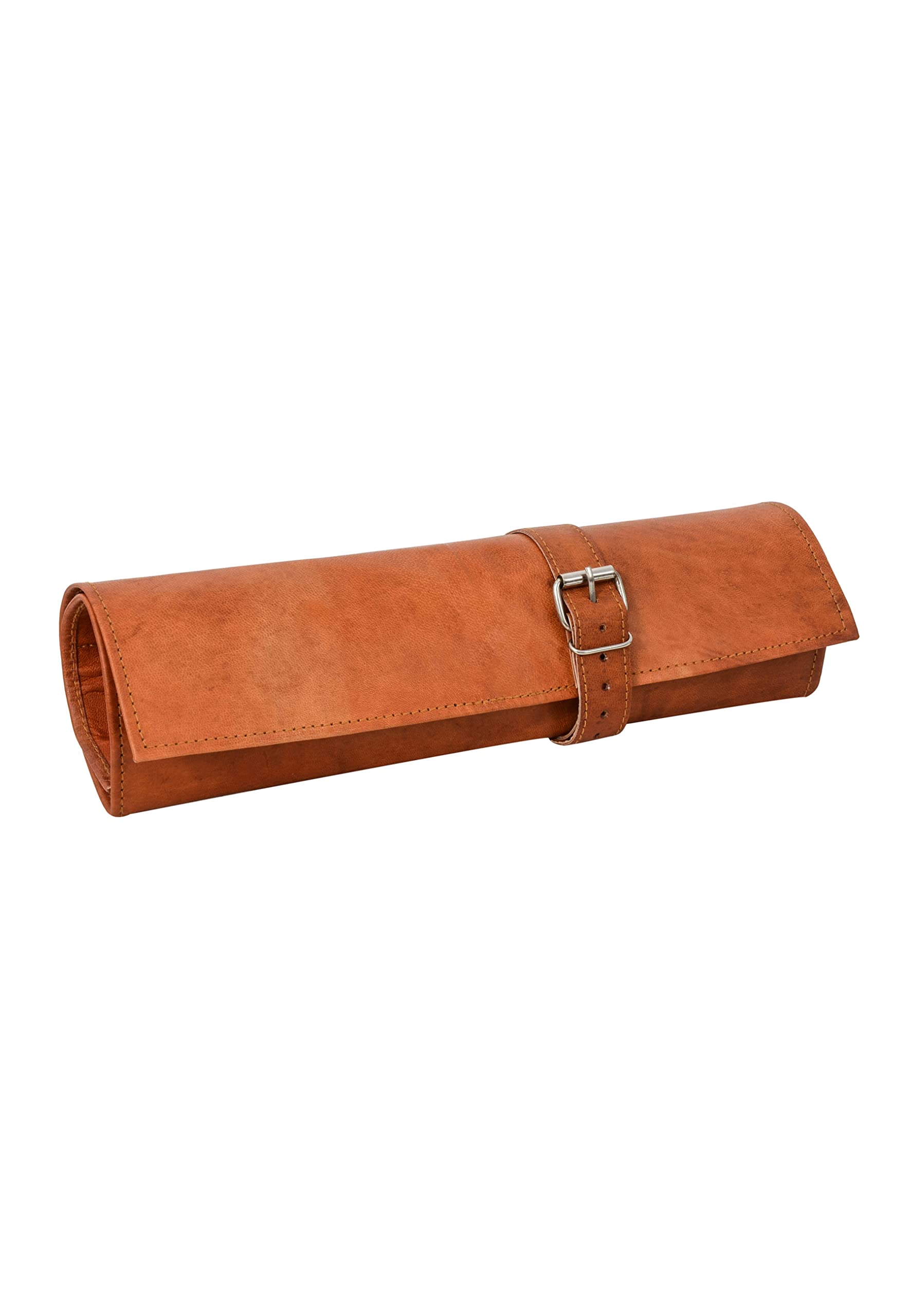 Gusti Leder nature "Jace" Genuine Leather Tool Case Holder Wrap Storage Utensil Accessory Vintage Natural Brown A121b