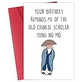 Funny Birthday Cards, Happy Birthday Card for Old Men Women, Bday Gift Idea for Friends And Dad, Mom, Granddad, Grandma, Funny "Young No More"
