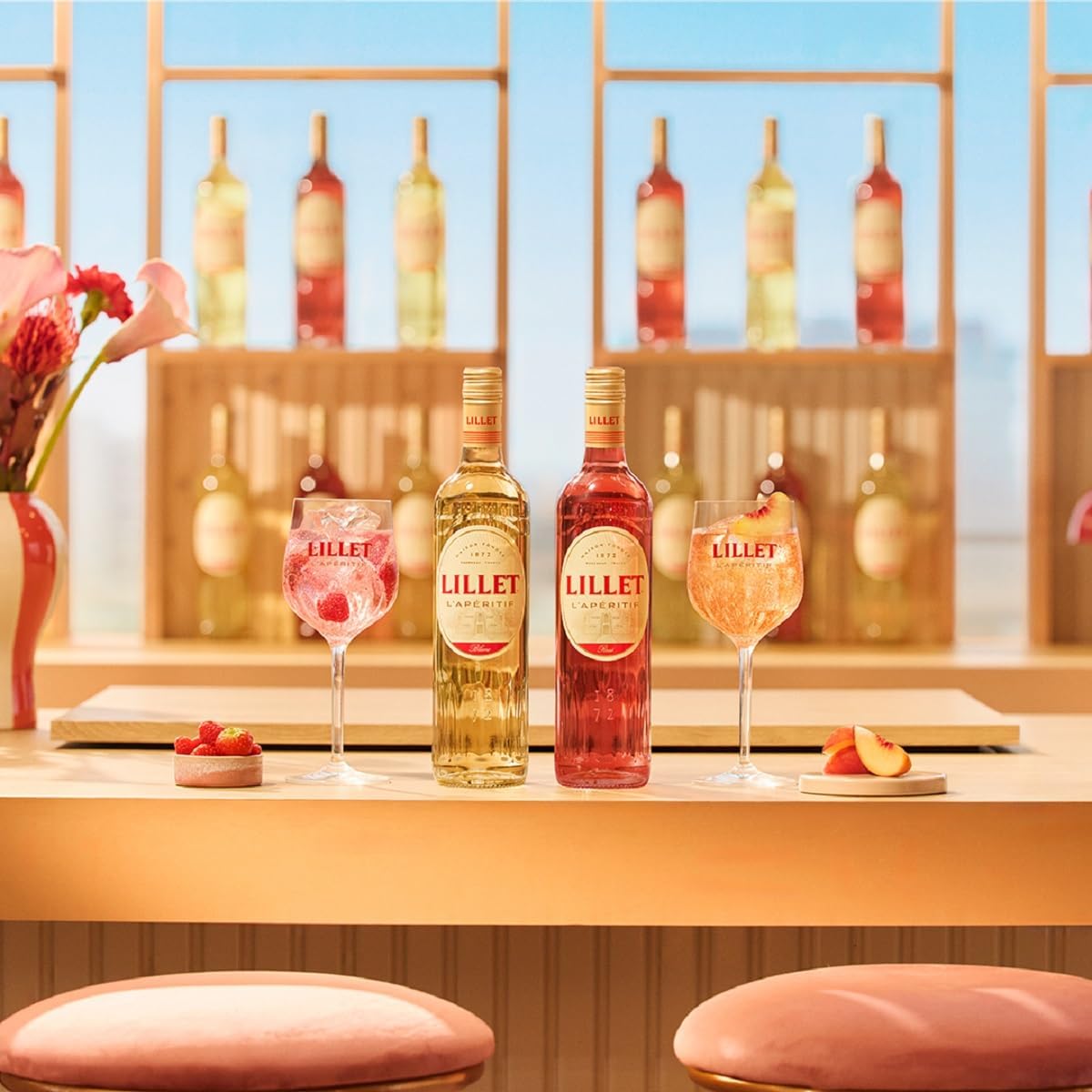 Lillet Rosé, französischer Wein-Aperitif, fruchtig-frischer Geschmack von Orange & roten Früchten, für Spritz & Cocktails, 17% Vol., 1 x 0,75 l 6