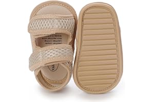 LAFEGEN Baby Boys Girls Summer Sandals Non Slip Soft Sole Outdoor Infant Toddler First Walker Crib Shoes (0-18Months)