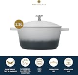 MasterClass Cast Aluminium Casserole Dish Grey Ombre 20cm 2.5L Gift Boxed view 2