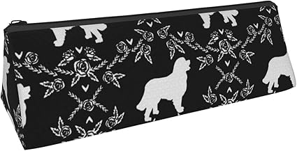 DJNGN Dreieck-Stifttasche Berner Sennenhund Blumensilhouette