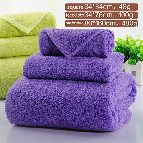 BeiBeiLove Microfiber Travel Towel Set (3 Towels) with Large 30 X 60" Body Towel | Ultra-absorbent, Antibacterial, Quick Dry Towel | High Quality Fast Drying Towels(Purple)