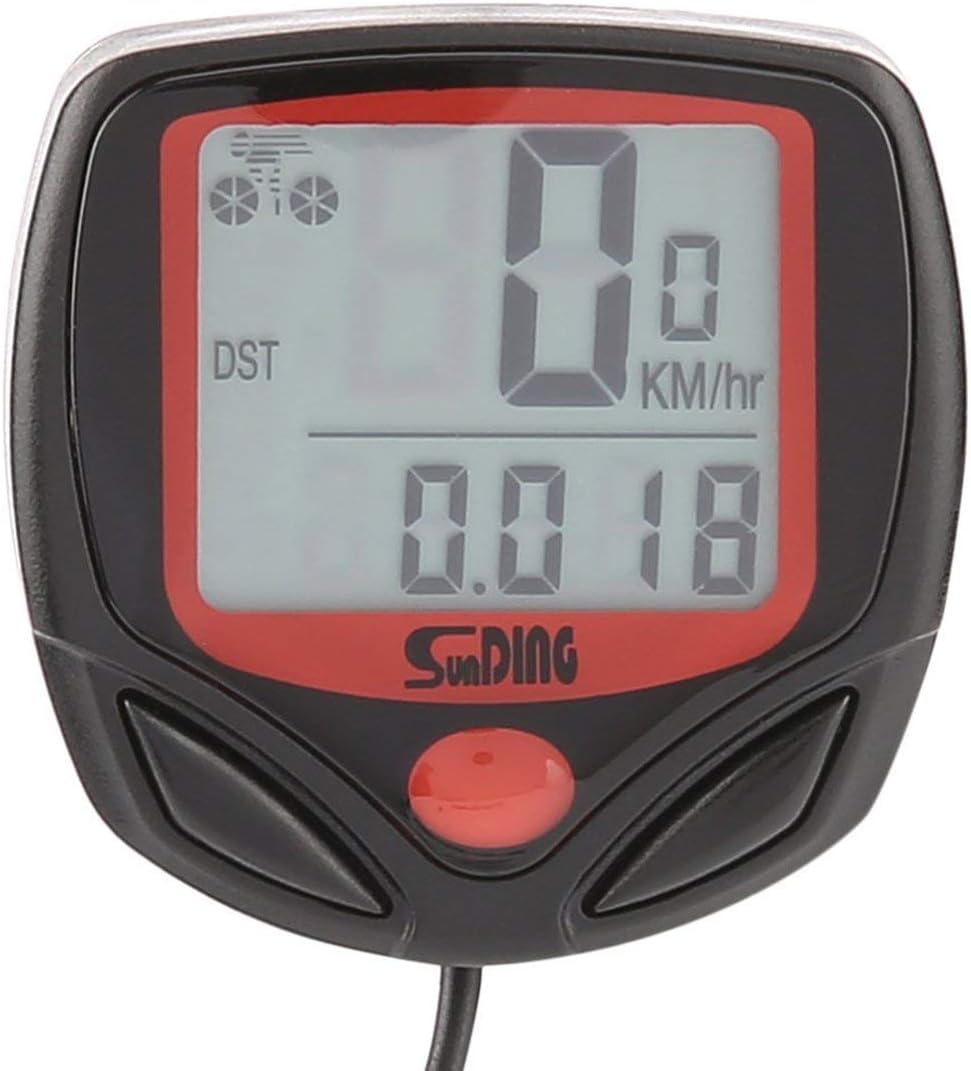 Fancysweety SUNDING SD-546B Wired Multifunctional Bicycle Computer Mini Odometer Stopwatch Portable Digital LCD Waterproof Speedometer