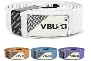 Victorbudo USA Rustic Series BJJ Belt,Judo Belt, Jiu Jitsu Pro BJJ Belts with Sleeve Bar for Ranking Stripes Size A1 - A4