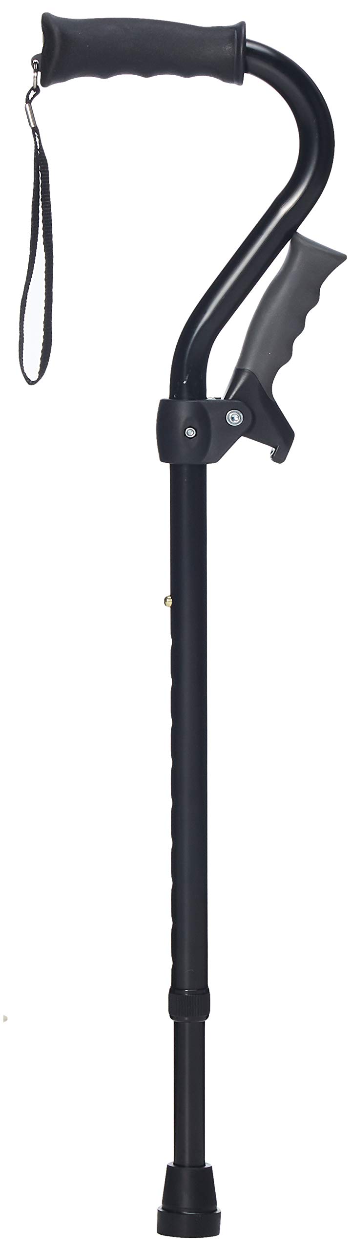 Carex Stand Assist Walking Cane - Includes Secondary Flip Down Handle for Added Support - Uplift Cane and Walking Stick for Seniors, Elderly, Disabled