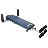 Stamina Products InLine Back Stretch Bench System, Blue Gray | Up to 250 lbs Weight Capacity; No Inversion Decompression fitness equipment
