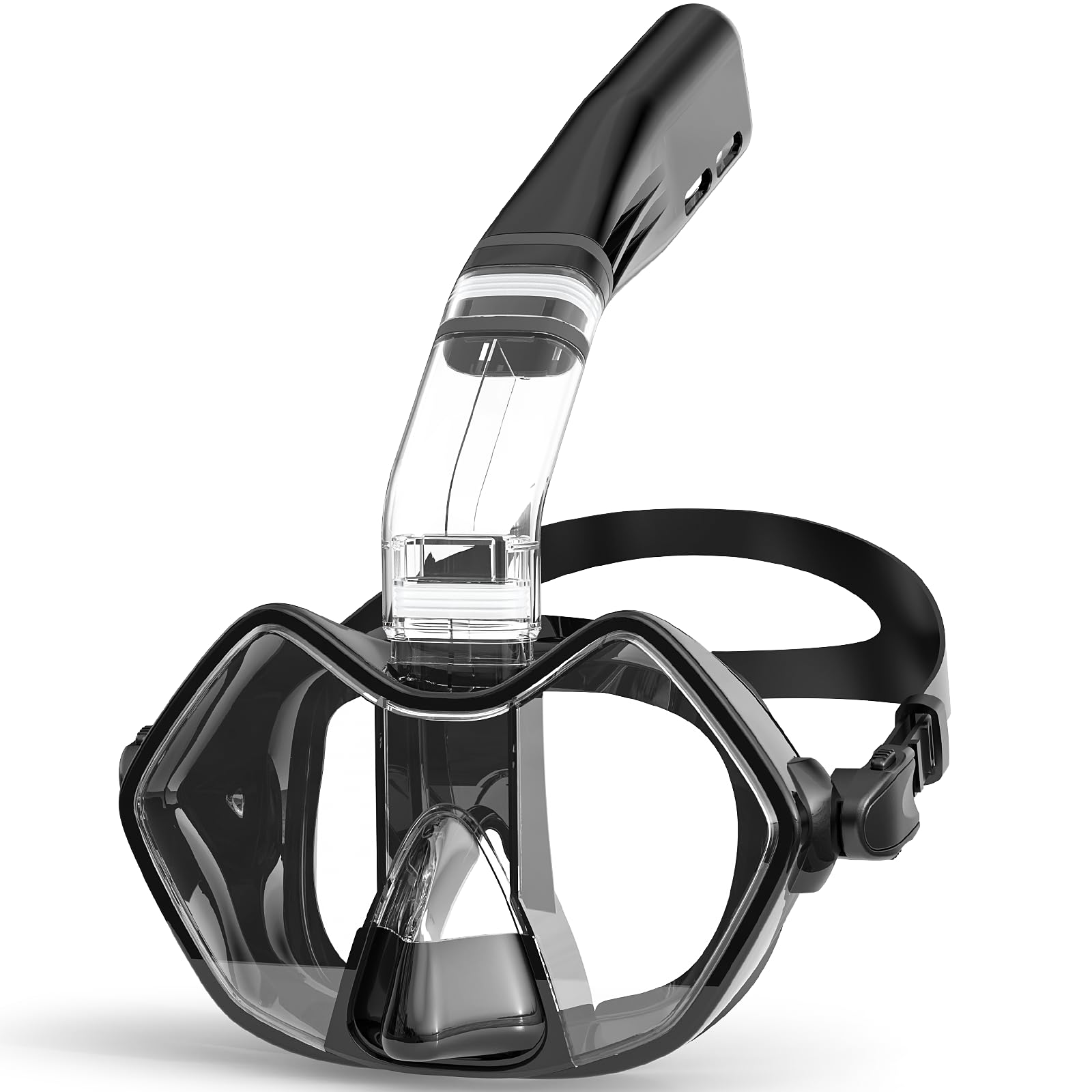 Photo 1 of Greatever Half Face Diving Mask, Innovative with Nose Breathing, Comfortable & Breathable Fit,Detachable Breathing Tube,and Home Water Sports