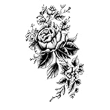 MapofBeauty 2 pcs Fashion Flower Prints Temporary
