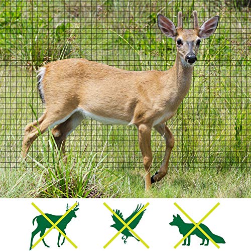 Feitore Deer Fence Netting, 7 x 100 Feet Bird Netting Anti Bird Deer Protection Net Reusable