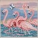 Flamingos Beaded Counted Cross Stitch Kit Mill Hill 2019 Buttons & Beads Spring MH141916