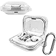 Miimall Protective Case for Nothing Ear (a) Clear Case,Soft TPU Protective Earbuds Case,Lightweight Transparent Cover Scratch-Resistant&Shockproof Hard Shell for Nothing Ear(a) with Carabiner (Clear)