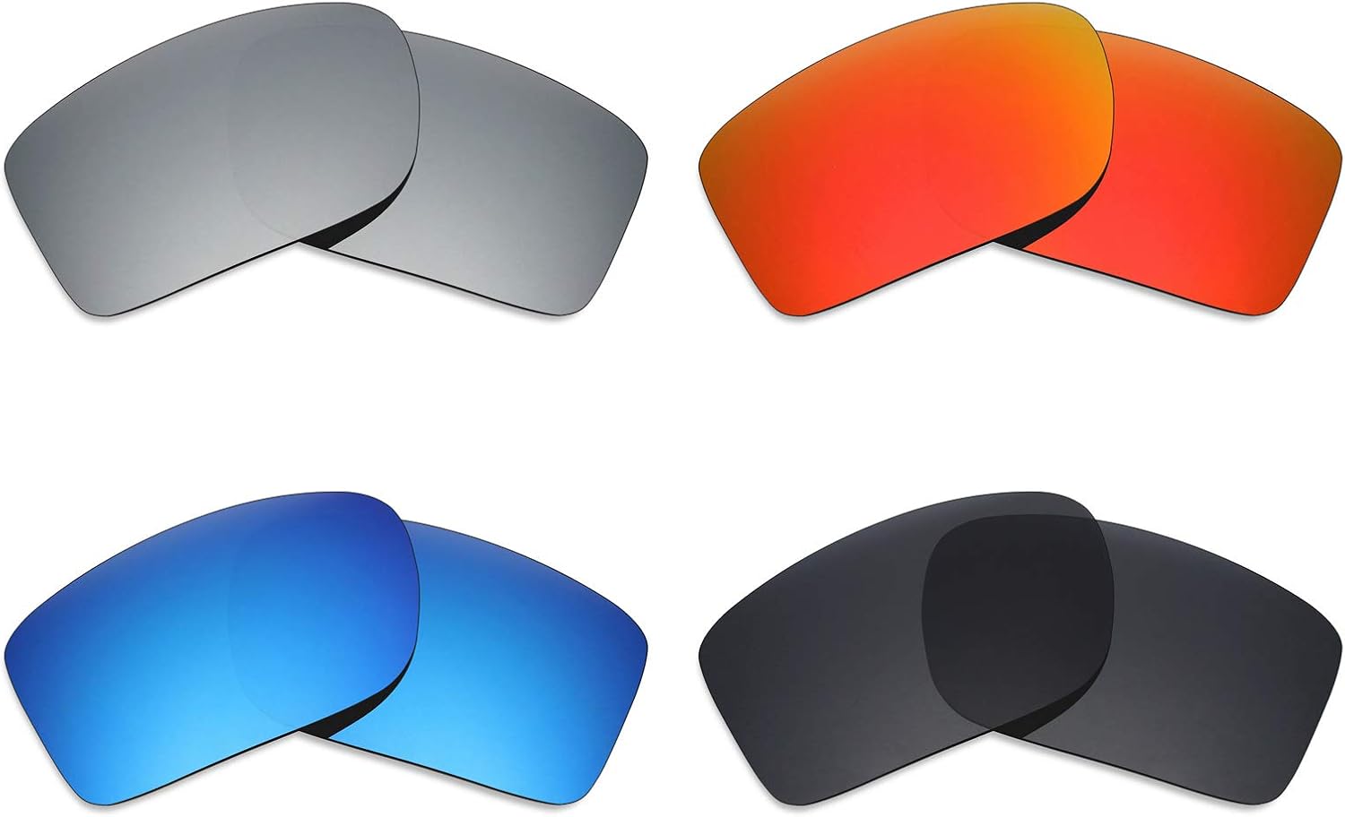 Mryok 4 Pair Polarized Replacement Lenses for Oakley