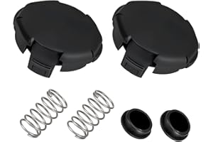 HWEIUA Speed Feed 400 Trimmer Head Cap and Spring Kit for Echo, Trimmer Replacement Spool Cap Covers Compatible with Echo SRM-225, SRM-230, PAS-225 Trimmer Heads, Echo Weed Eater Parts X472000070, 2 Pack