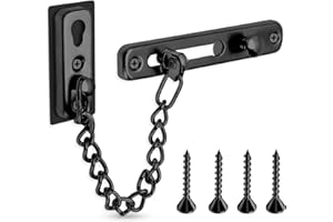 Door Chain Lock, Stainless Steel Theft Door Chain with 4 Screws, Security Door Latch Lock for Bedroom, Inside Door, Home, Hot