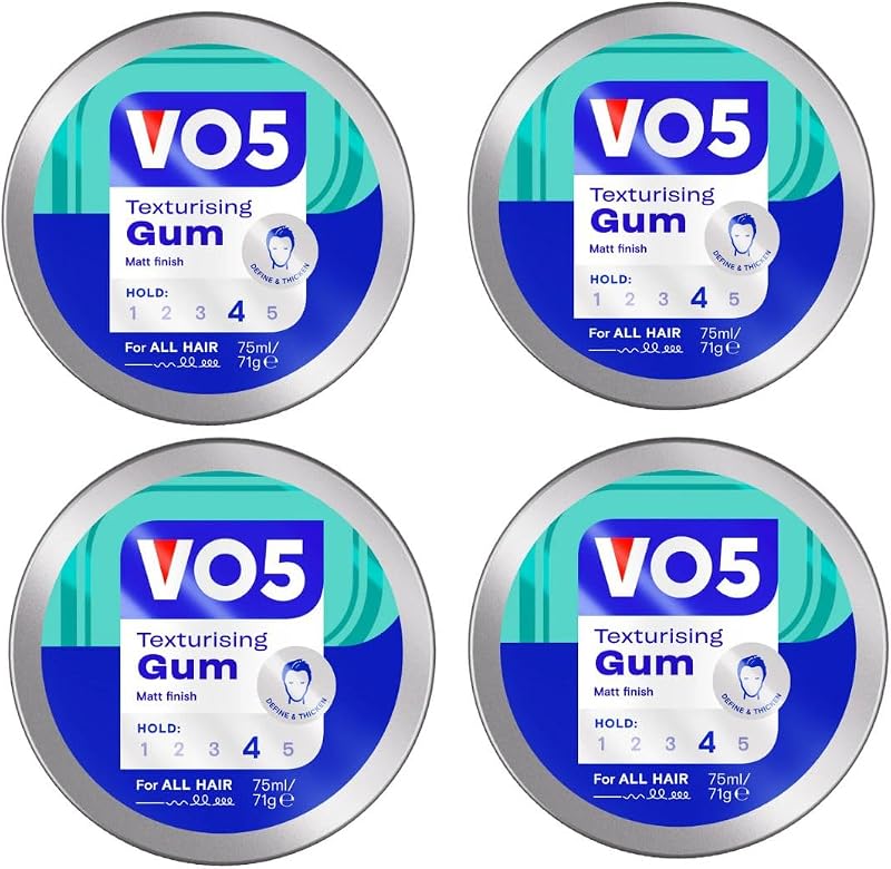 VO5 Texturising Gum Extra Firm Hold 75ml - Natural Stylish Look Men