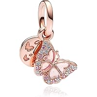 VALGACLS Mom Wife Daughter Love Heart Wedding Rings Charms 925 Sterling Silver Charms for Bracelets Necklace Valentine's Day 