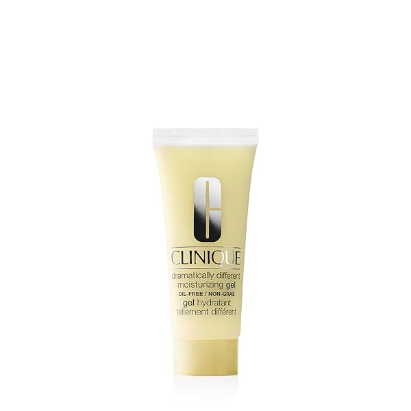 CLINIQUE 3-STEP DRAMATICALLY DIFFERENT GEL FACE MOISTURIZER | OIL FREE | WITH HYALURONIC ACID | FOR COMBINATION OILY TO OILY SKIN TYPES, MINI TRAVEL SIZE, 0.5 FL OZ