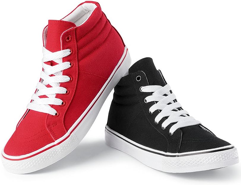 red dance sneakers