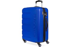 SwissGear 7366 Signature Hardside Expandable Luggage with Spinner Wheels, TSA Lock, Cobalt, Checked-Medium 23-Inch