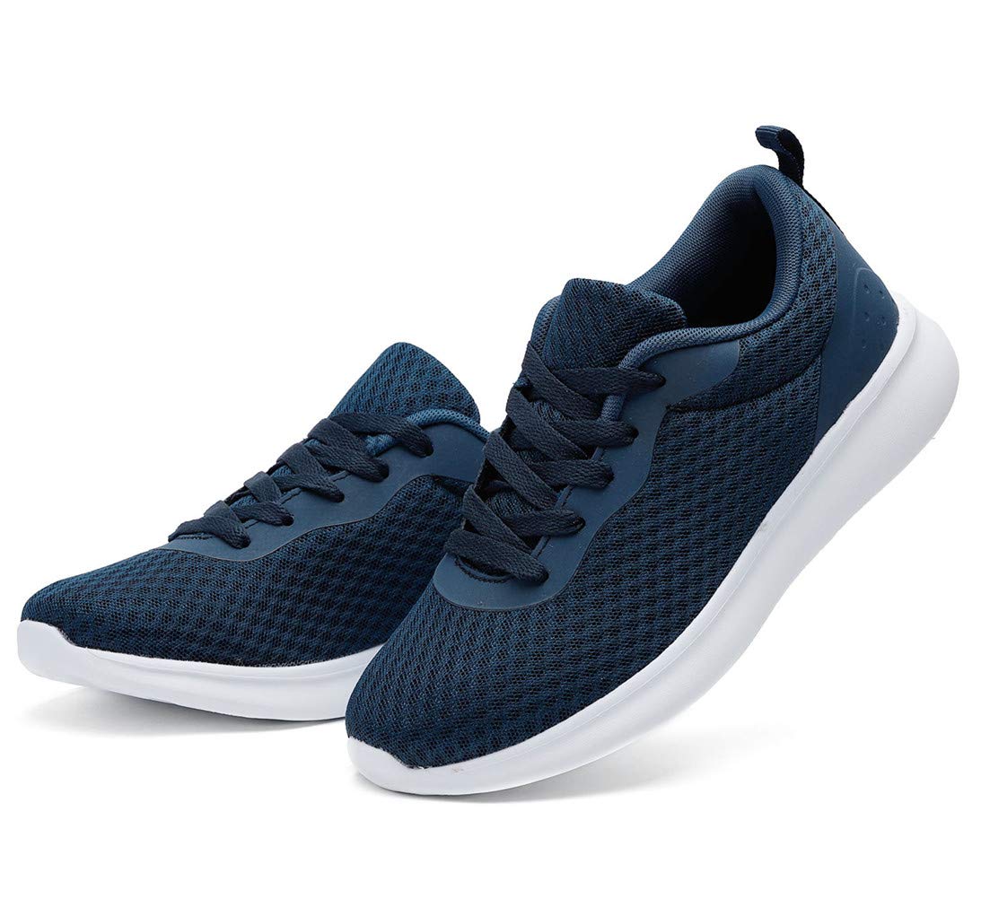DADAWEN Women's Athletic Walking Shoes Lightweight Casual Breathable Mesh Running Sneakers Navy US Size 8.5 - Image 4