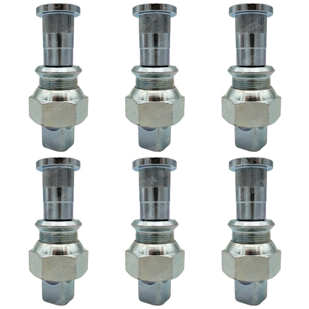 Photo 1 of Boursin 6 Wheel Nuts & Studs LH Rear Wheel for Isuzu NPR NQR NPR-HD NRR Reach GMC/Chevy W3500 W4500 W5500 1998-2021