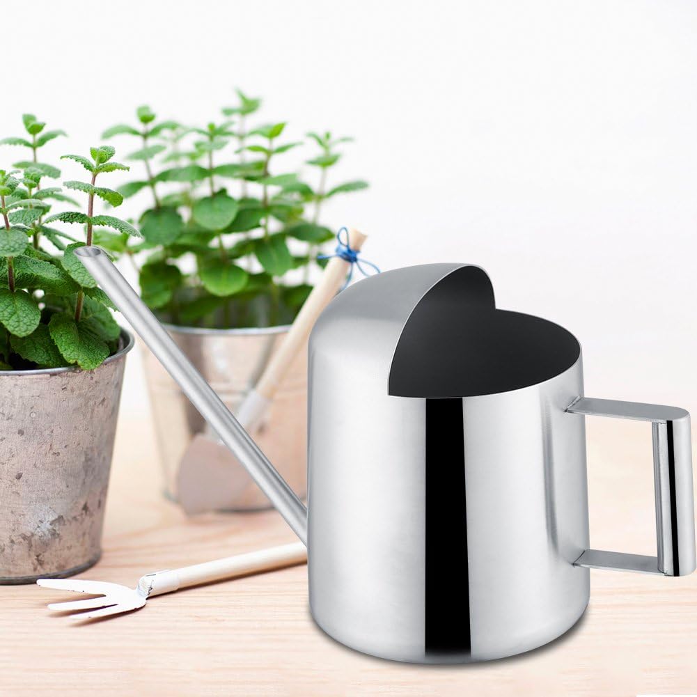 Gorgeri Stainless Steel Watering Can 300/500mL Garden Plant Flower Long Mouth Sprinkling Pot Watering Can (300ml) - Image 5