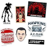 DAFT Stranger and Things Ultimate Stocking Stuffer Gift Sticker Pack (7 Stickers)