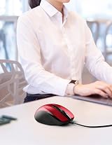 TECKNET Wired Mouse 6400 DPI 4 adjustable DPI 6-button Ergonomic USB Plug & Play view 8