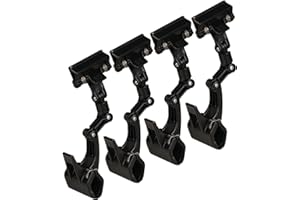 MEYOUROW.C Documents Holder Foldable Adjustable Clip Copy Holder Paper Holder for Computer Monitor Canvas Typing,Artist Office Painting Supplies Accessory,Pack of 4 Flexible(Black)