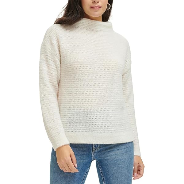 Calvin Klein Asymmetrical Colorblock Turtleneck Sweater Calvin Klein Asymmetrical Colorblock Turtleneck Sweater