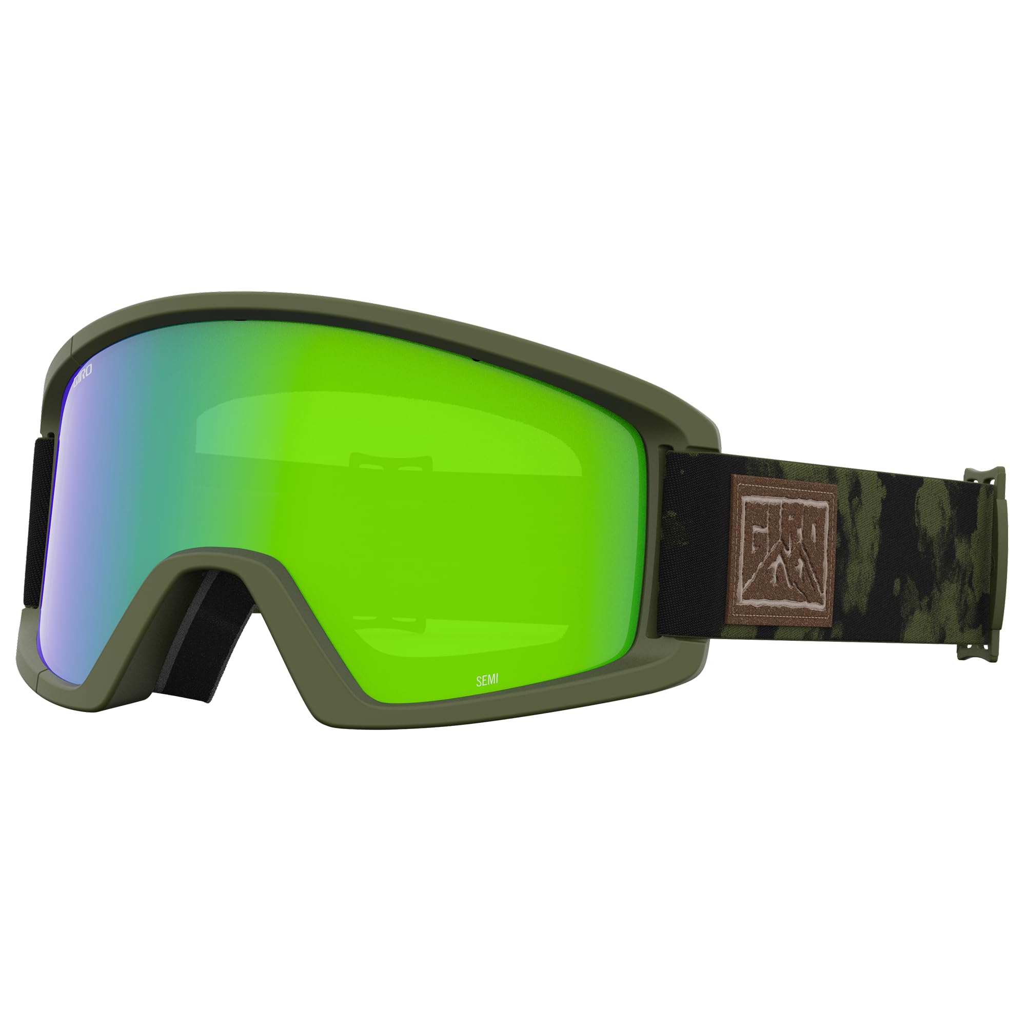 Giro Semi Snow Goggles - Trail Green Clouddust - Loden/Yellow Lens - One Size