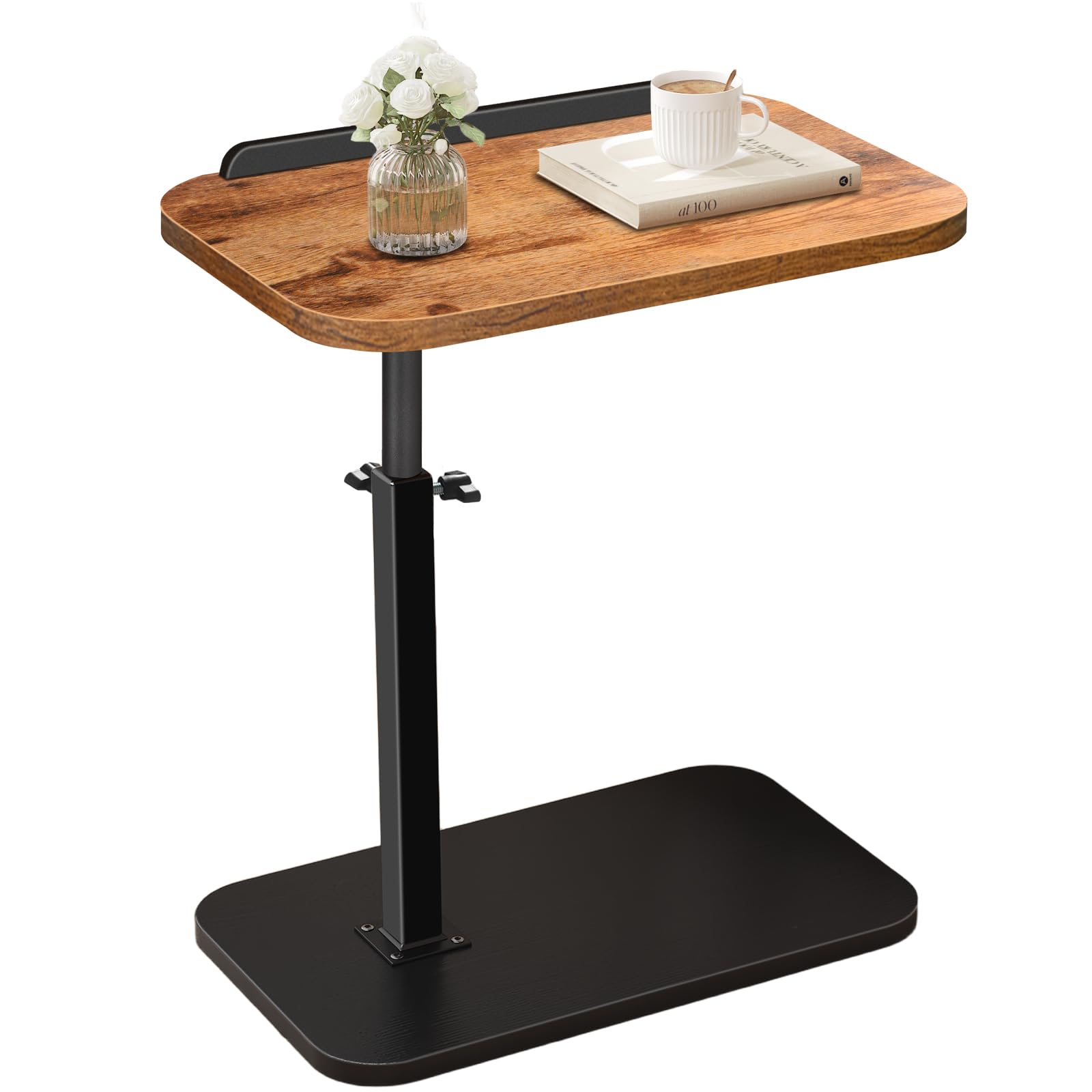 Photo 1 of HENAYUK Adjustable Side Table, C Shaped End Table for Couch, 360° Swivel Small Side Table End Tables for Living Room, Bedroom, TV Tray Table for Couch, Side Tables for Small Spaces