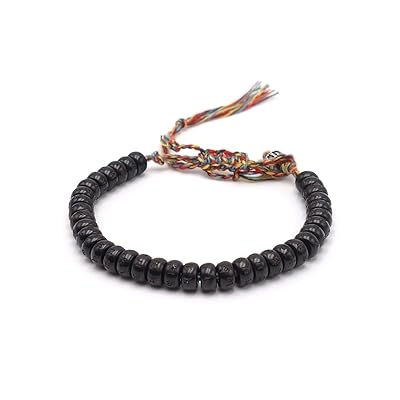 Tibetan Style Black Gold Coconut Bodhi Bead Bracelet