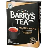 Barry's Tea 80ct Black Tea | Master Blend | Imported Irish Tea | 1 Pack | Family Owned &amp; Operated | Recyclable Packaging | Compostable Tea Bags | Vegan | Gluten Free | Sugar Free | Dairy Free
