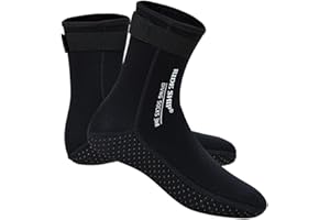 SKYONE Neoprene Socks Diving Scuba Socks Wetsuit Fin Booties for Men Women, 3MM Surfing Sock Thermal Flexible Anti Slip for Swimming
