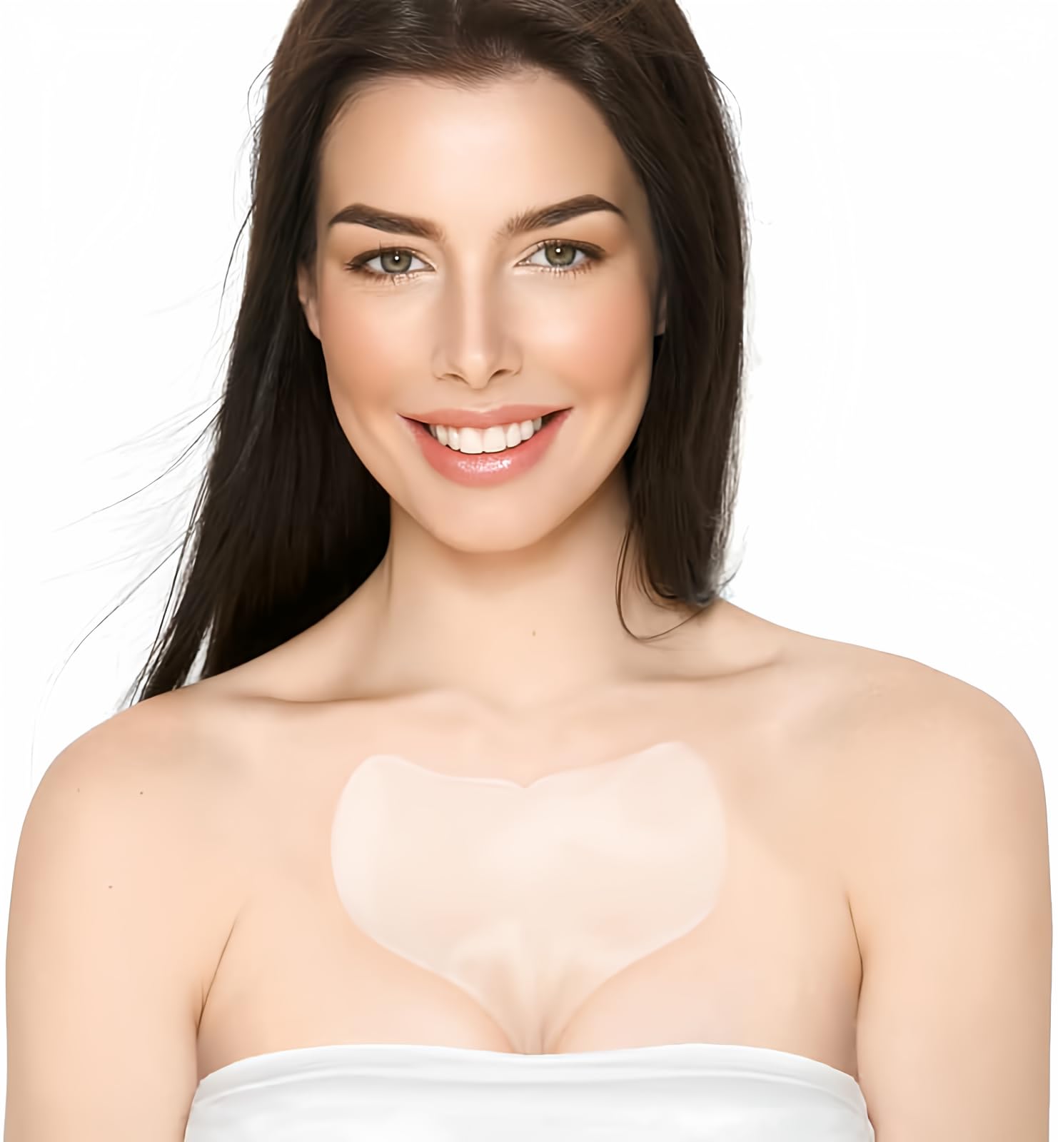 BLUMBODY Chest Wrinkle Pads - Anti-Ageing Advanced Skin Firming Tightening & Moisturizing Treatment Safe Silicone Patches Reusable Overnight Lift for Crepe Erase Neck Décolleté (1.5-mo Supply)